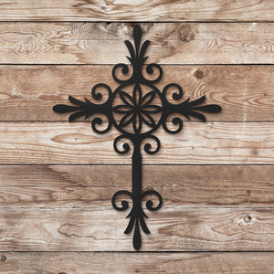 Floral Cross Sign (6755559702602)