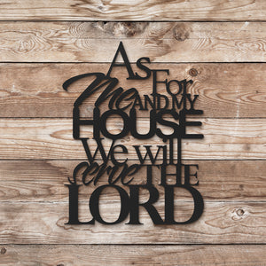 We Will Serve The Lord Sign (6746671317066)