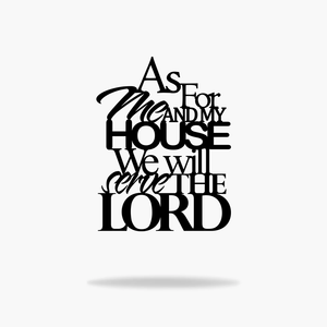 We Will Serve The Lord Sign (6746671317066)