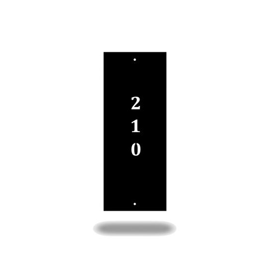 Rectangle Address Sign (3690980835402)