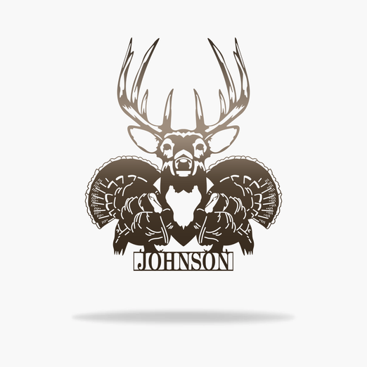 Buck & Turkey Monogram (6621835427914)