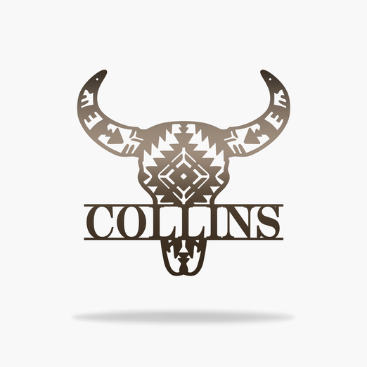 Cow Skull Monogram (6560282542154)