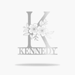 Split Floral Monogram