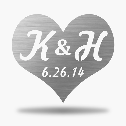 Heart Initials & Date Monogram (1633260503114)