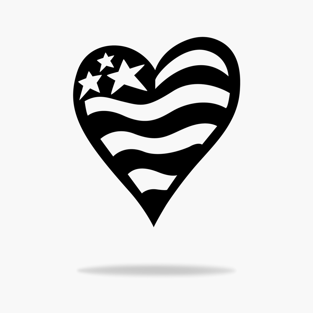 USA Heart Flag Sign (4891268120650)
