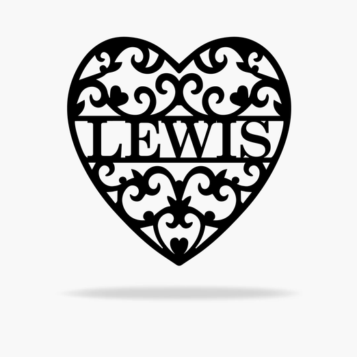 Personalized Heart Monogram (4872025374794)