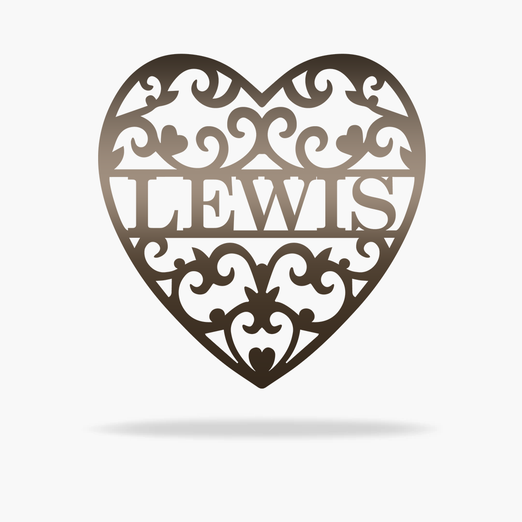 Personalized Heart Monogram (4872025374794)