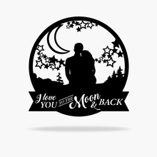 Load image into Gallery viewer, Moon &amp; Back Love Sign (4872021868618)