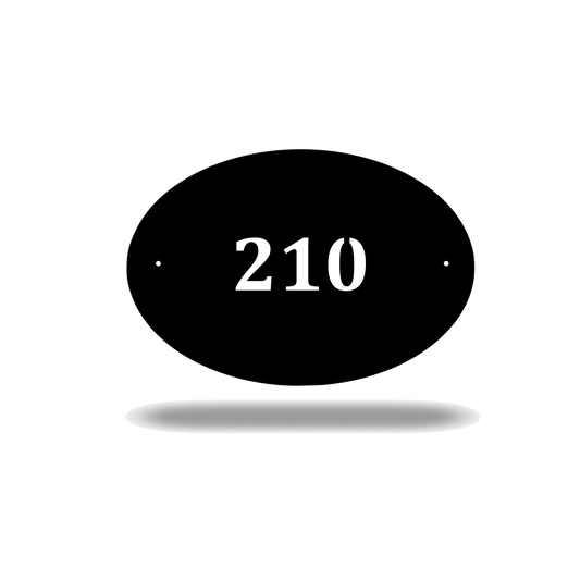Oval Address Sign (3690939547722)