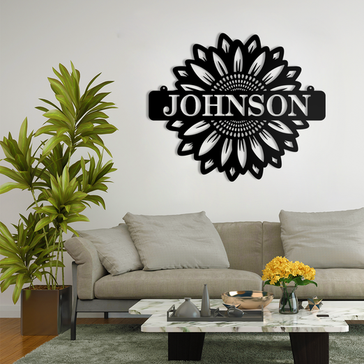 Personalized Sunflower Monogram (6563098132554)