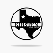 Custom Texas State Monogram