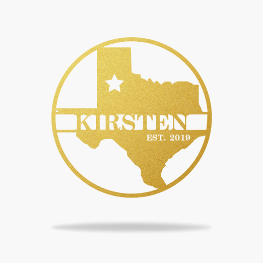 Personalized Texas State Monogram (6560288669770)