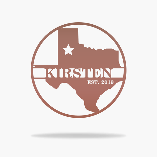 Personalized Texas State Monogram (6560288669770)