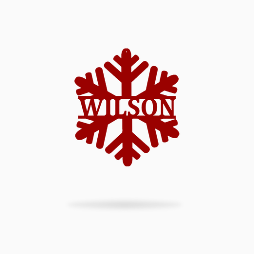Personalized Snowflake Ornament (4288984875082)