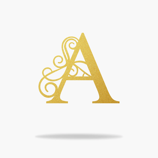 Twirl Letter Monogram (6639018868810)