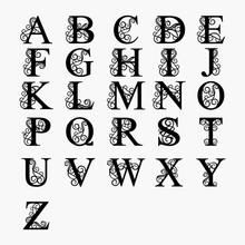 Load image into Gallery viewer, Twirl Letter Monogram (6639018868810)